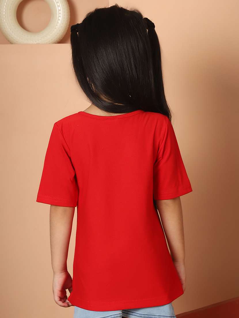 girls solid short sleeve top - 21732059 -  Standard Image - 3