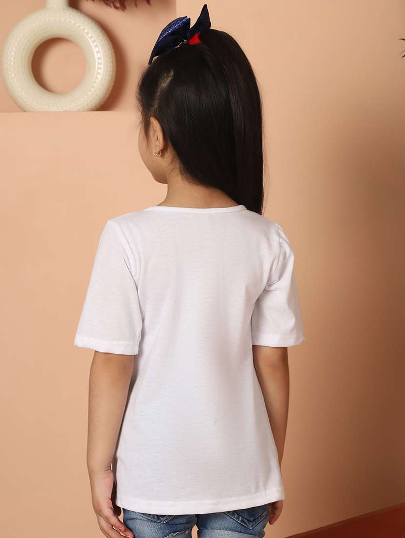 girls solid short sleeve top - 21732061 -  Standard Image - 3