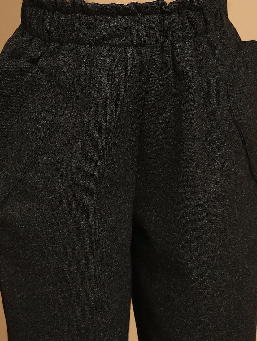 girls solid mid rise trouser - 21732074 - Standard Image - 5