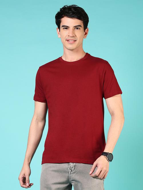 men solid short sleeve regular fit t-shirt - 21732140 -  Standard Image - 0