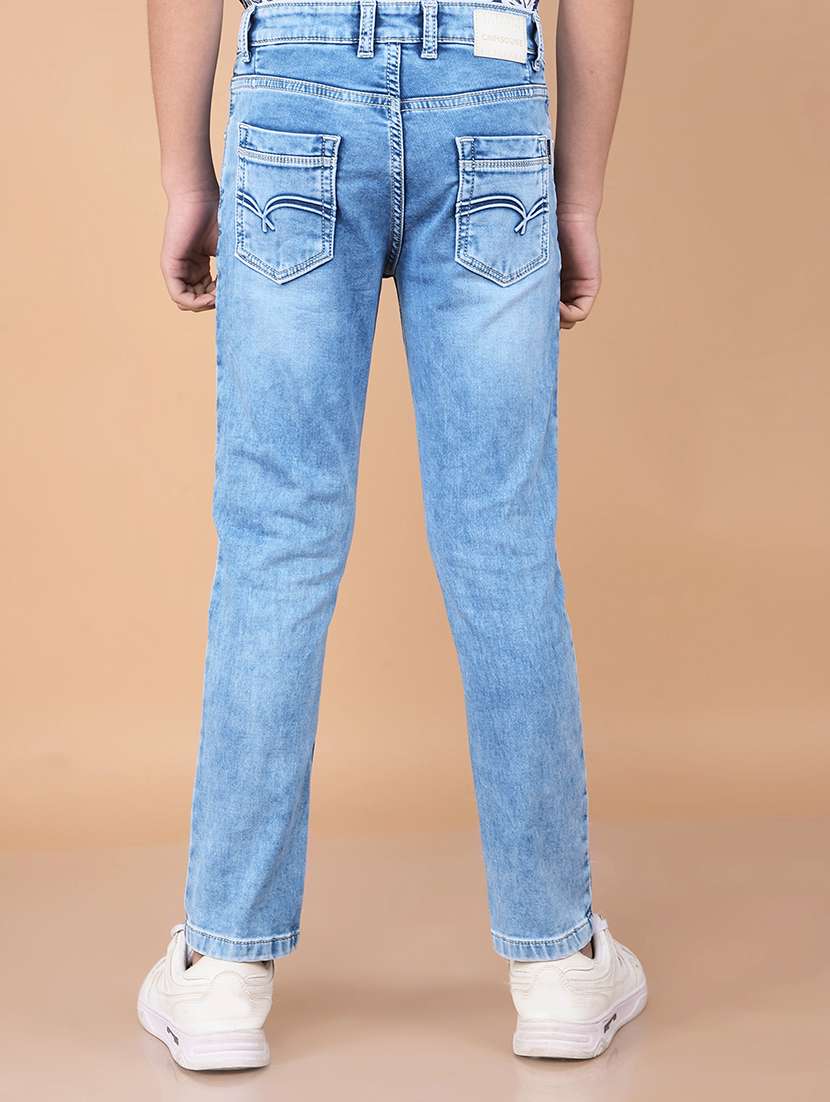 boys washed mid rise denim jeans - 21732553 -  Standard Image - 3