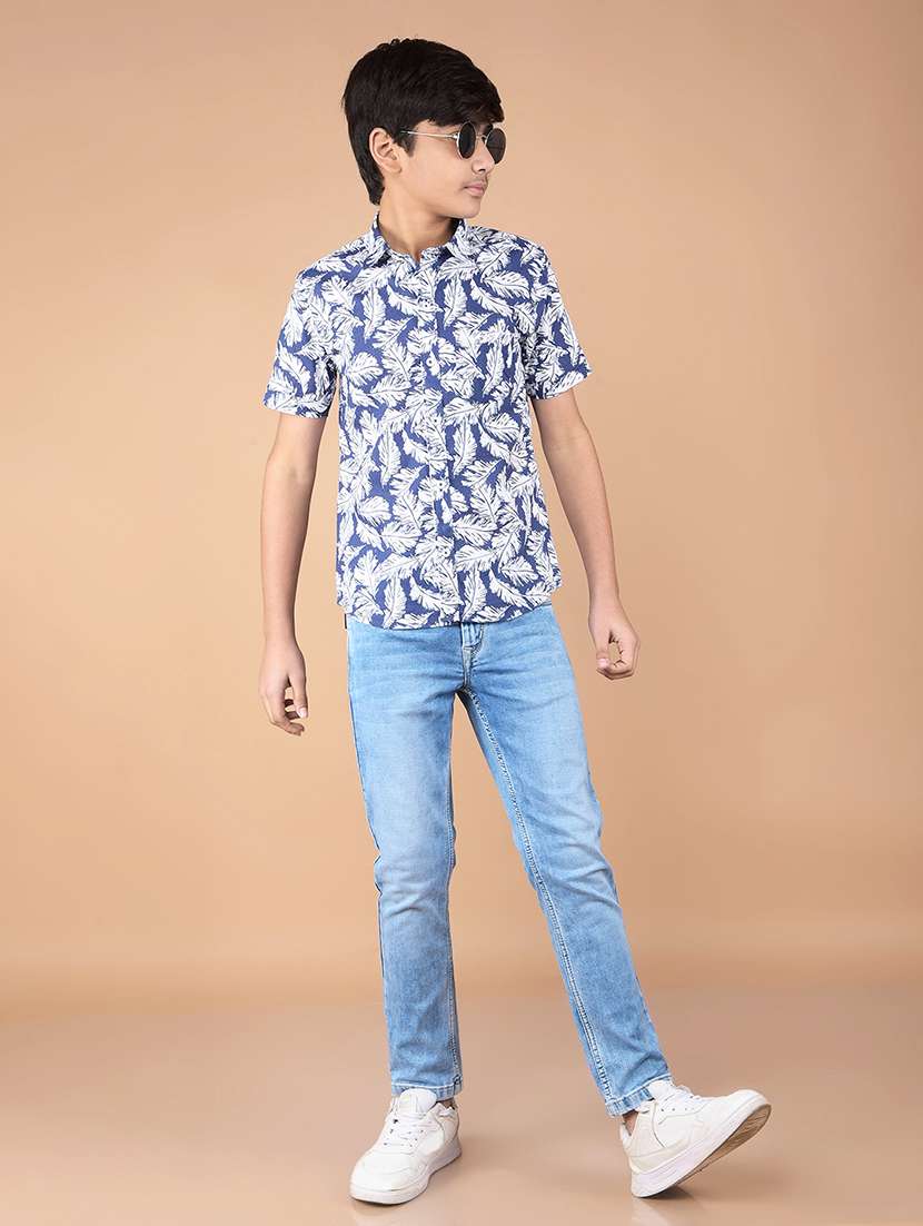 boys washed mid rise denim jeans - 21732553 -  Standard Image - 5