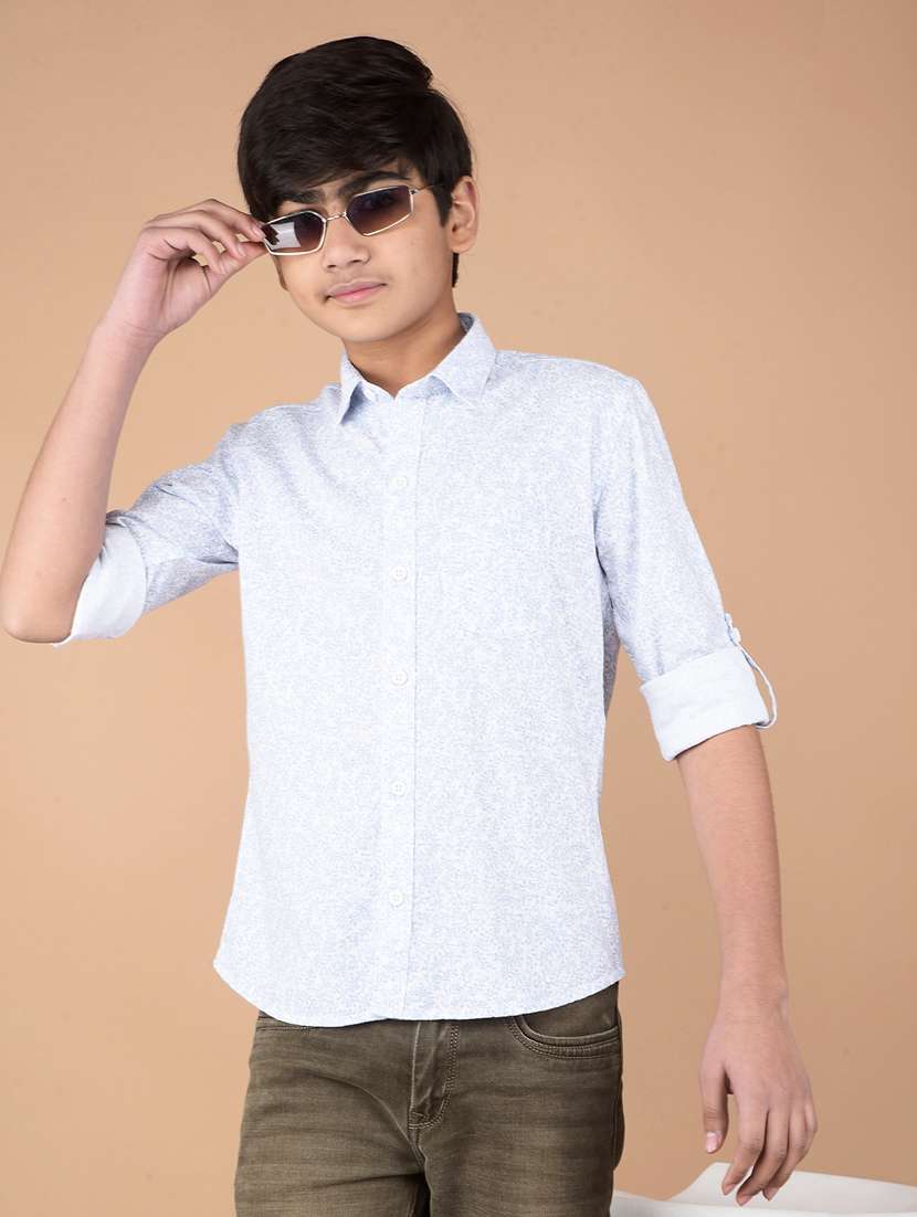 boys printed long sleeve shirt