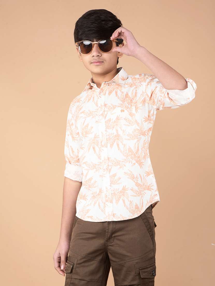 boys printed long sleeve shirt