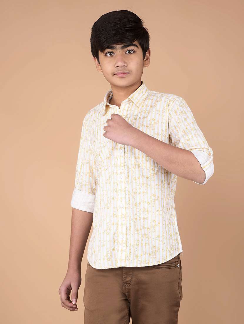 boys printed long sleeve shirt