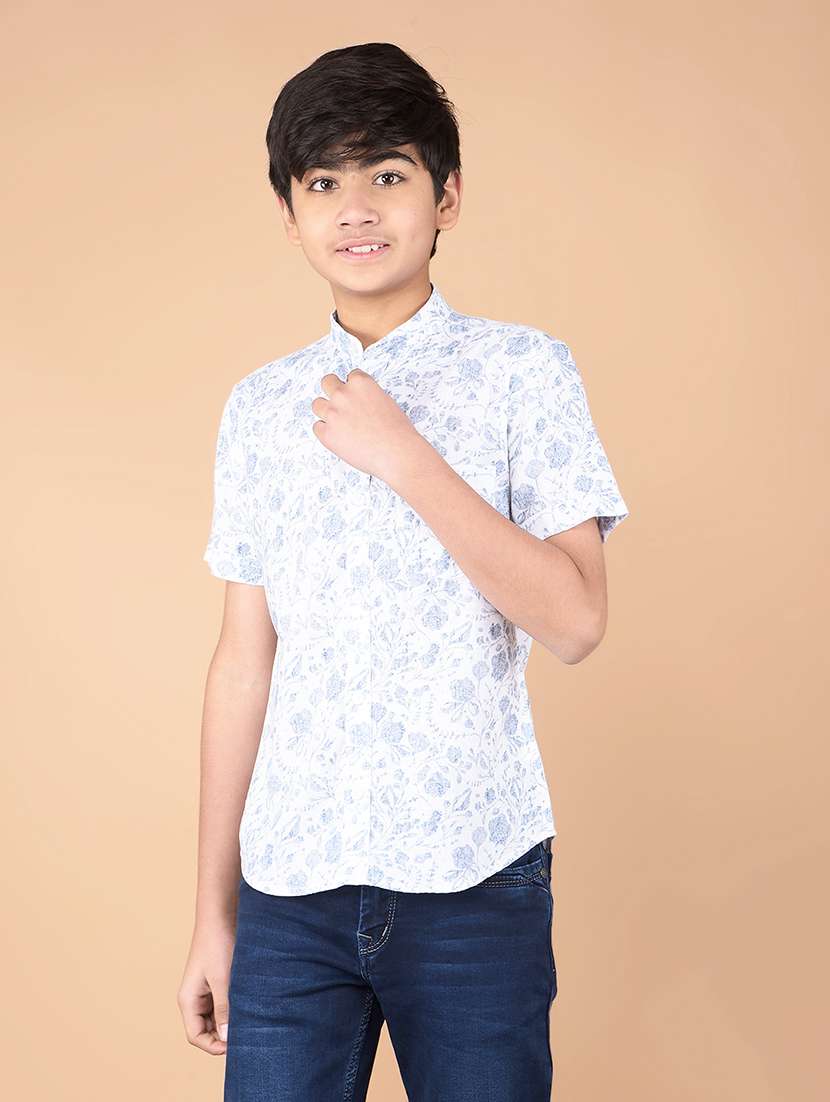 boys printed short sleeve shirt