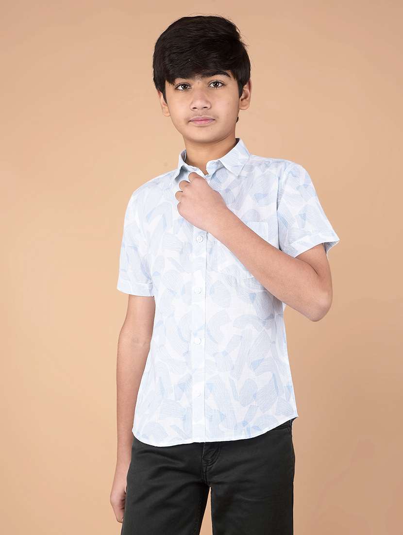 boys printed short sleeve shirt