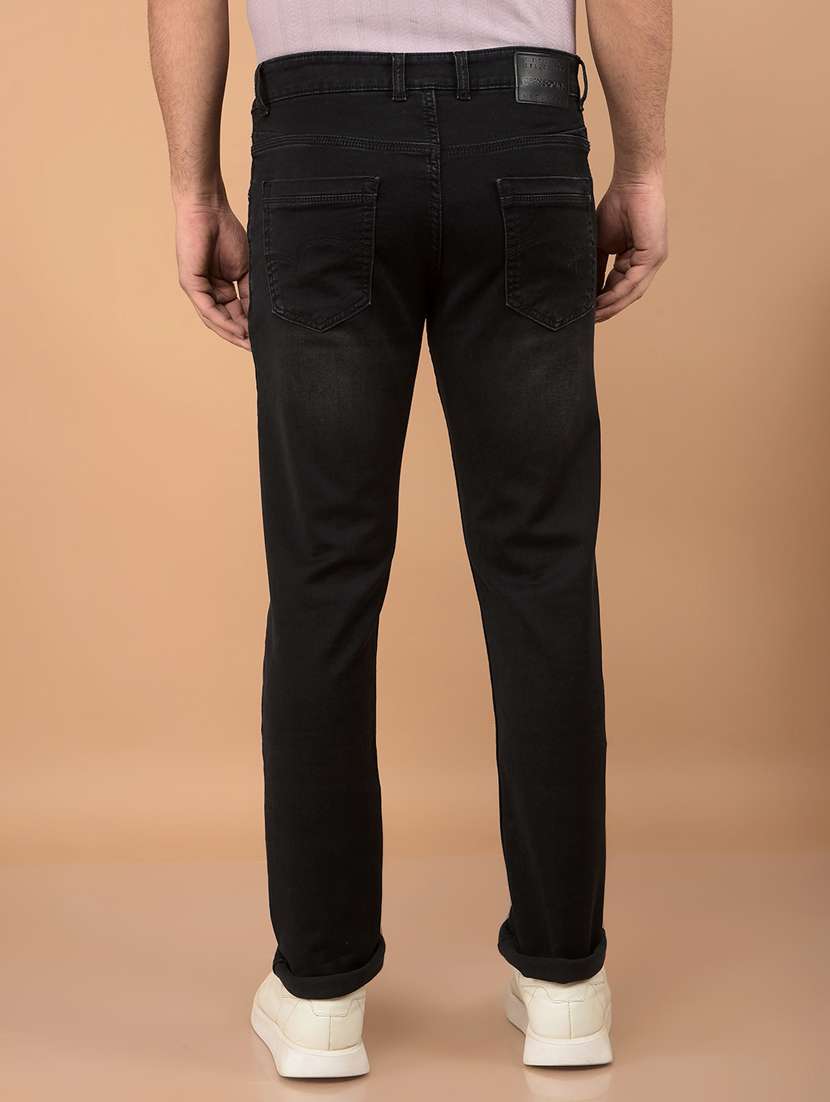 black cotton blend jeans - 21732596 -  Standard Image - 3