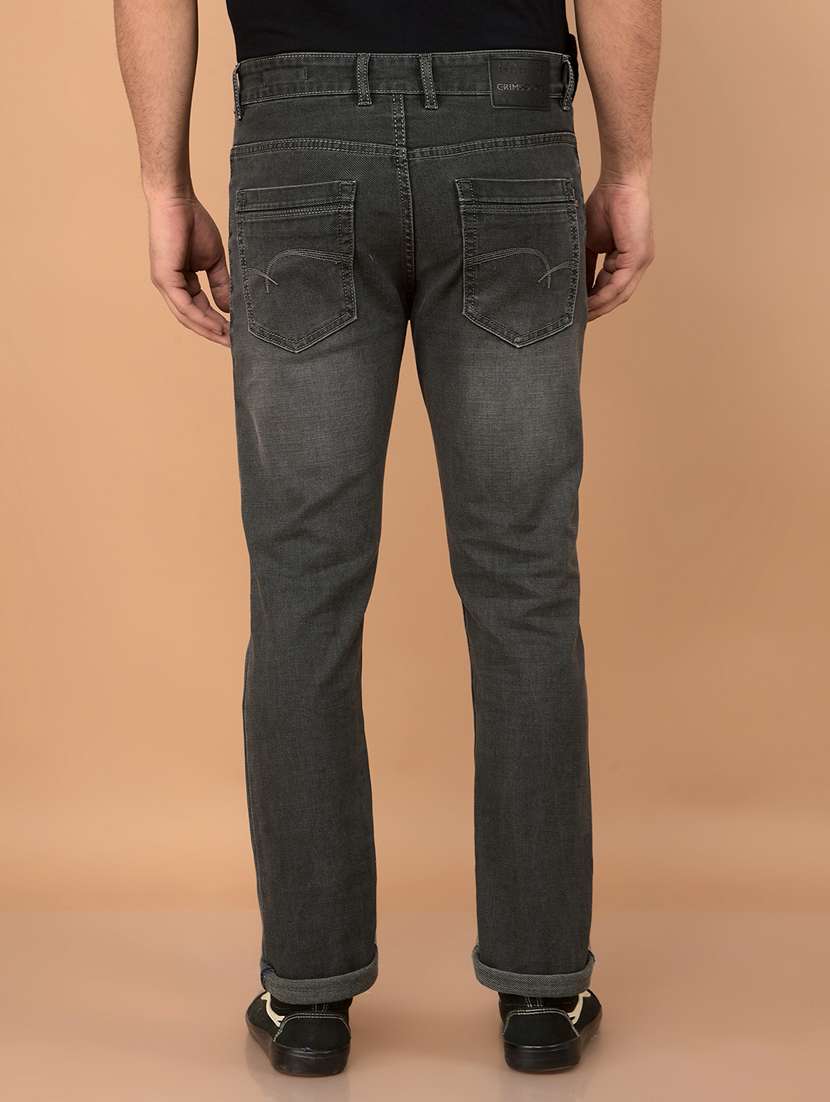 grey cotton blend jeans - 21732601 -  Standard Image - 3