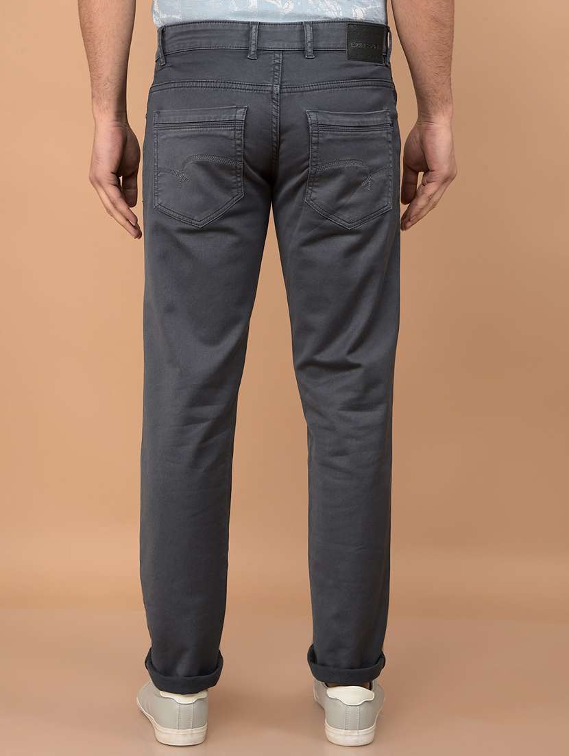 grey cotton blend jeans - 21732603 - Standard Image - 3