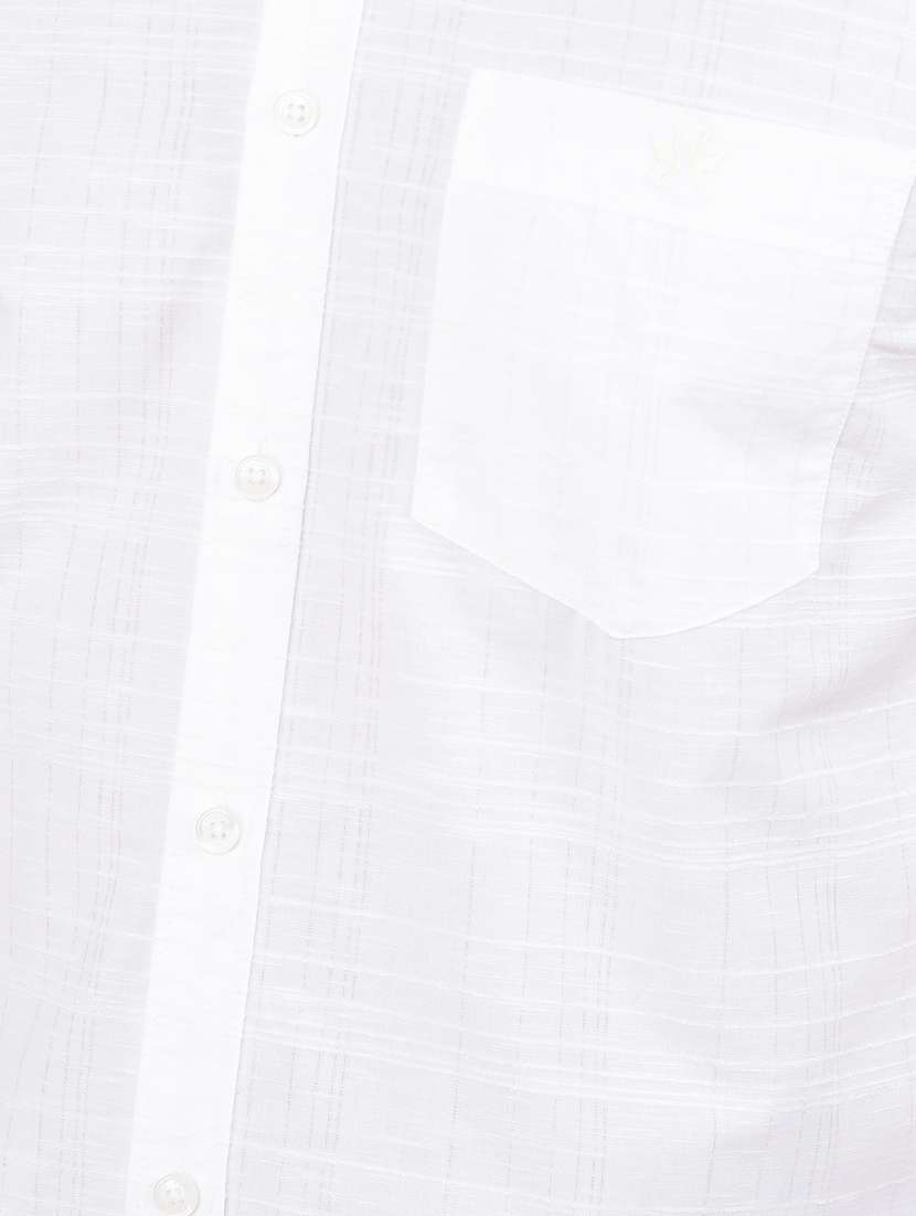 men short sleeves checkered casual shirt - 21732611 -  Standard Image - 5