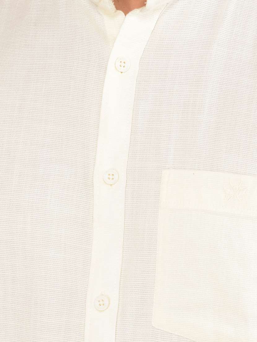 men short sleeves plain casual shirt - 21732615 -  Standard Image - 5