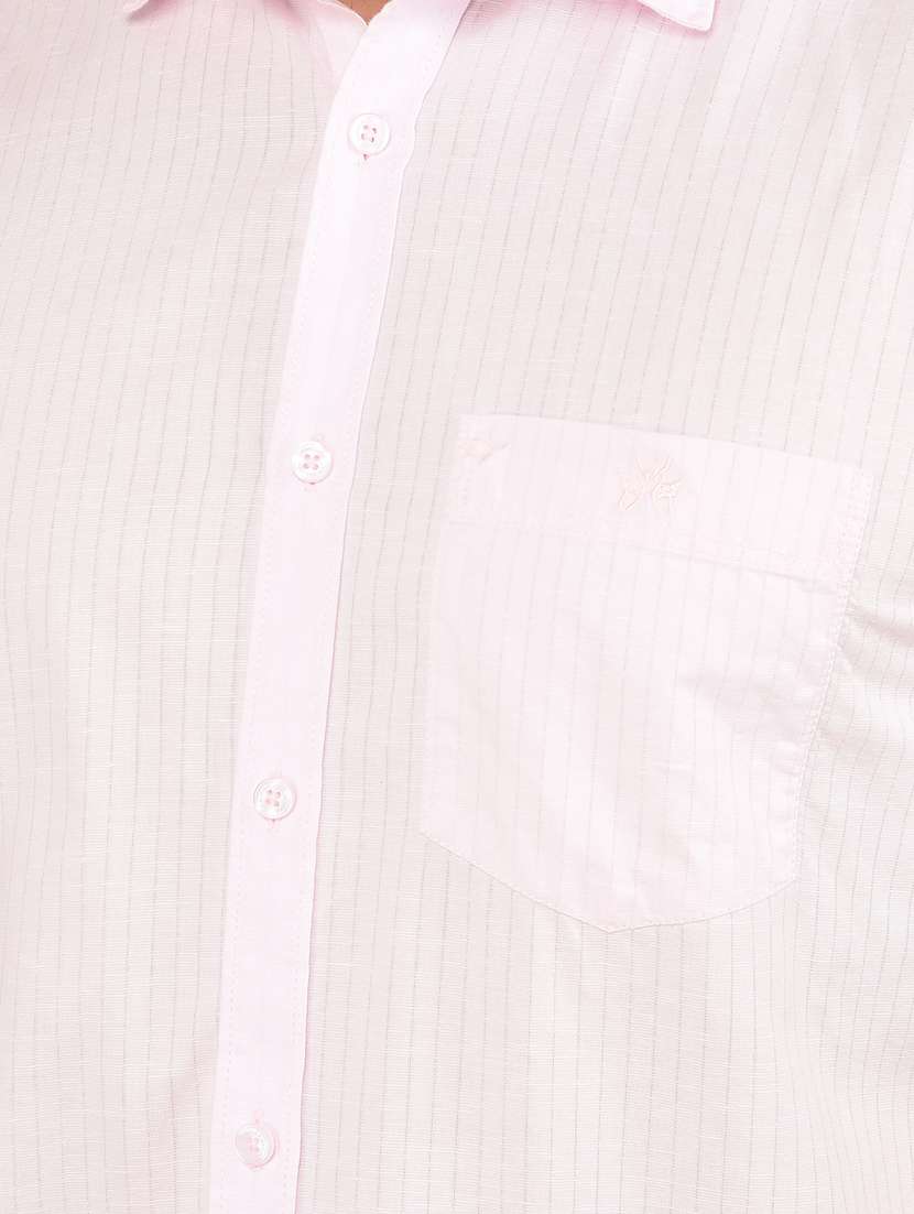 men short sleeves striped casual shirt - 21732618 -  Standard Image - 5