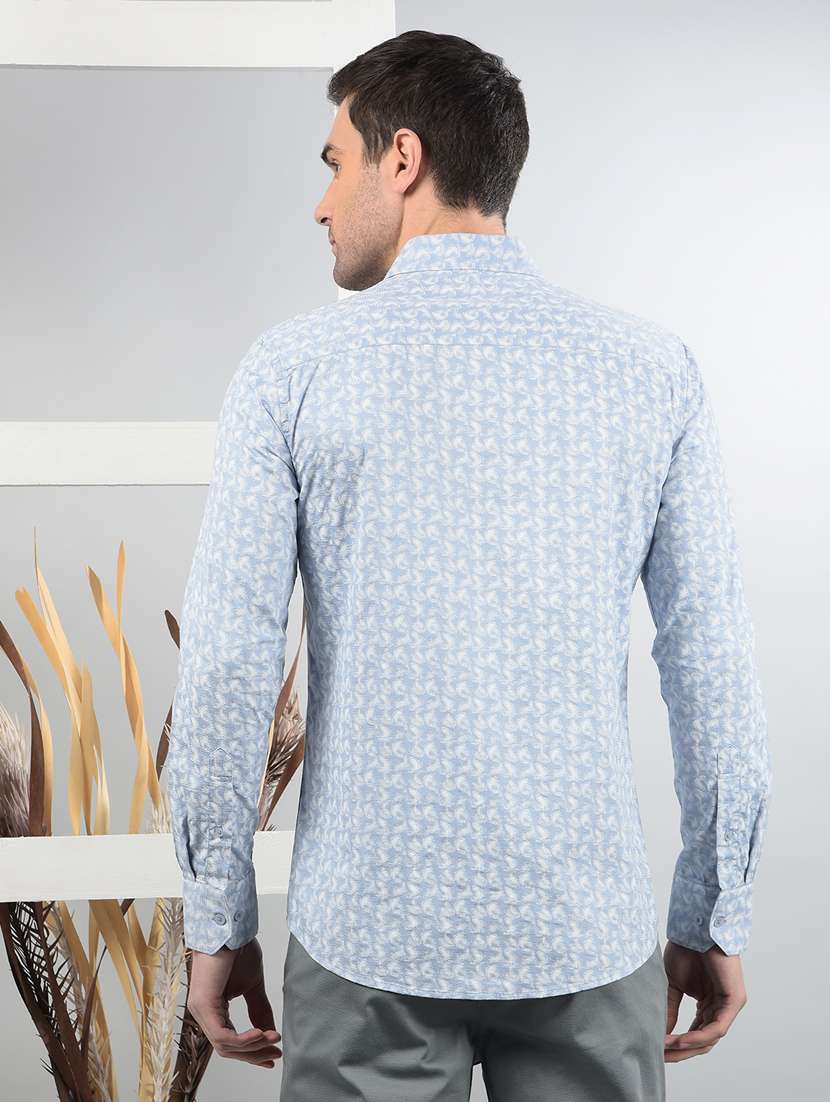 men long sleeves printed casual shirt - 21732623 - Standard Image - 3
