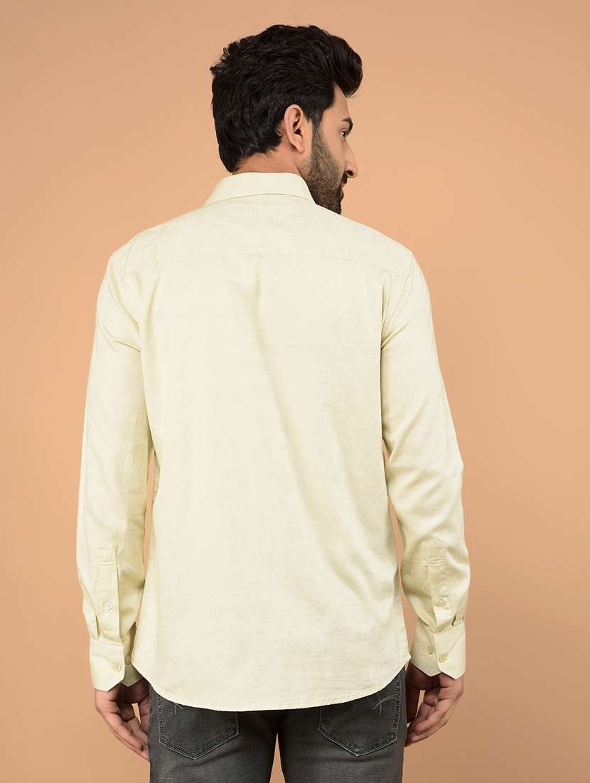 men long sleeves plain casual shirt - 21732625 - Standard Image - 3