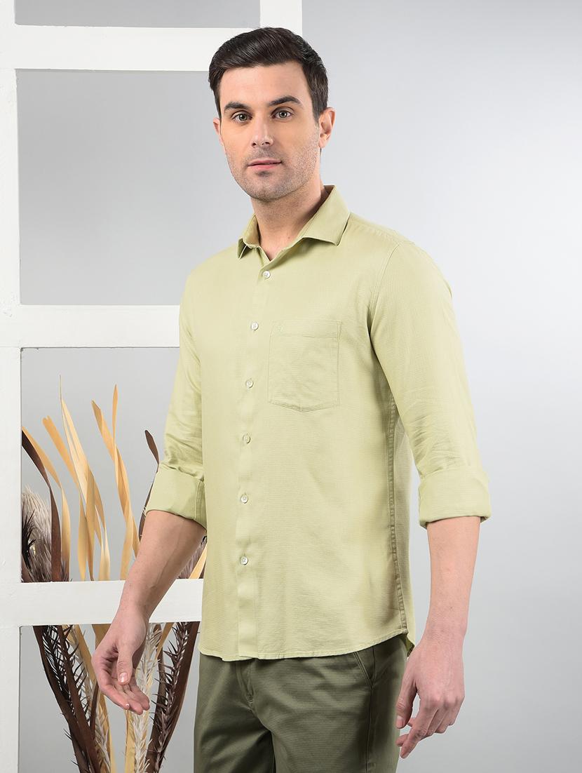men long sleeves solid casual shirt - 21732635 - Zoom Image - 0