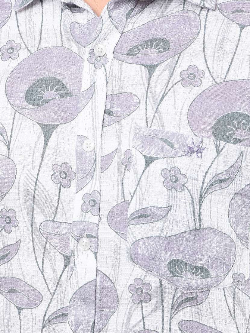 men short sleeves printed casual shirt - 21732675 -  Standard Image - 5