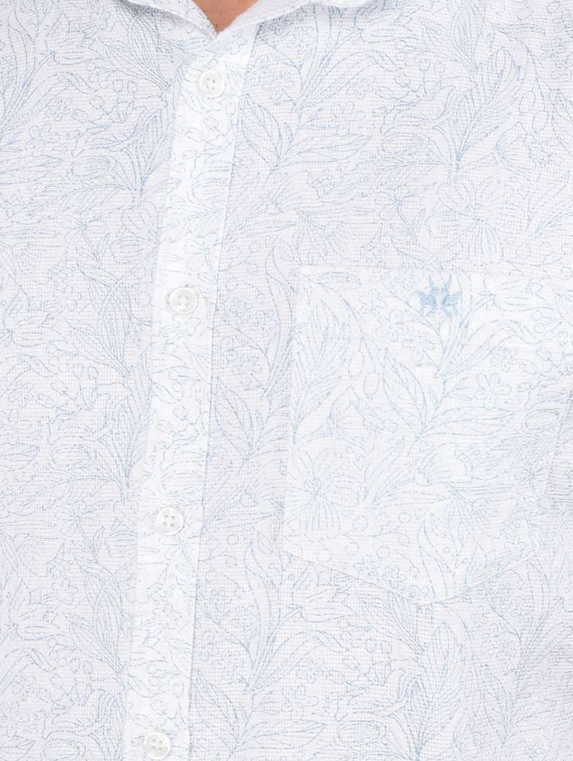 men short sleeves printed casual shirt - 21732676 -  Standard Image - 5
