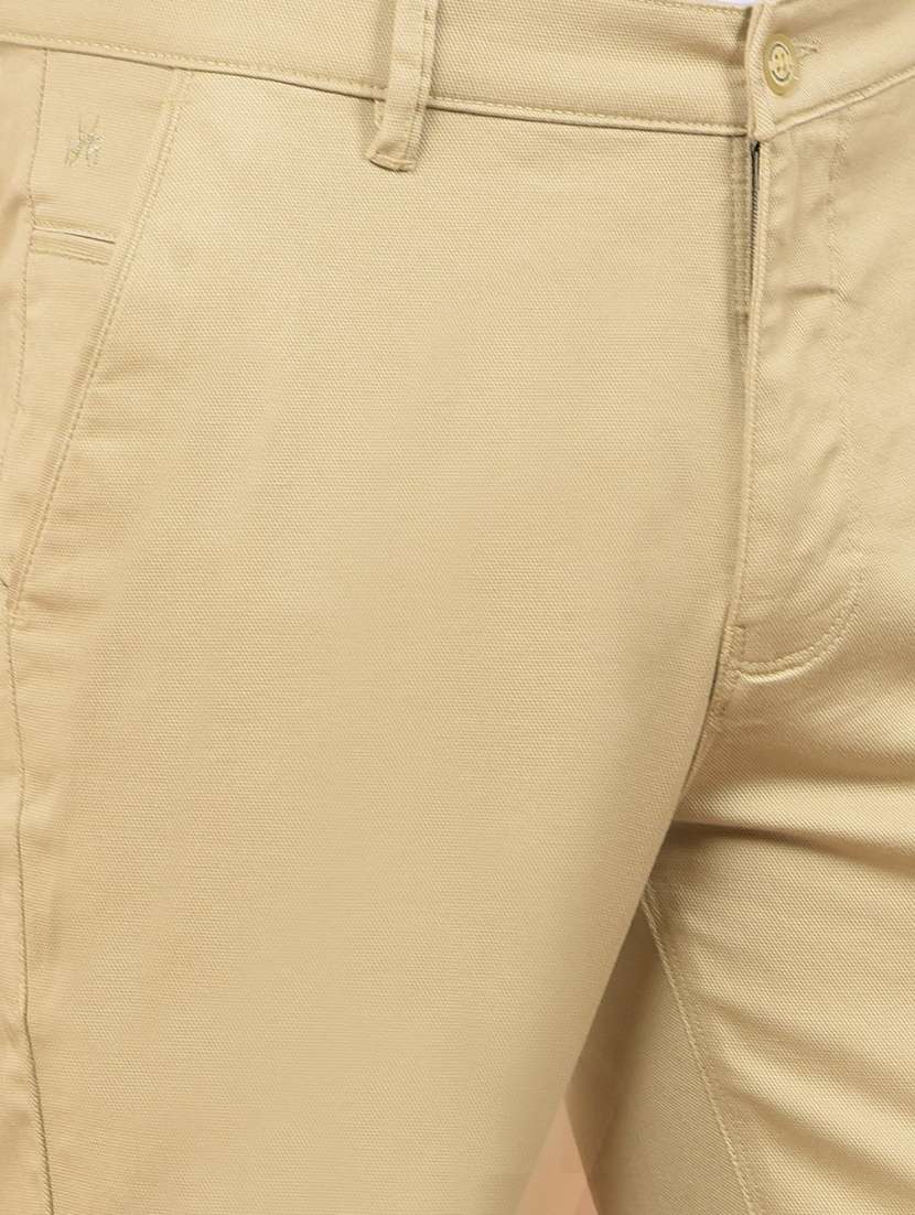 men solid mid rise chinos  - 21732693 -  Standard Image - 5