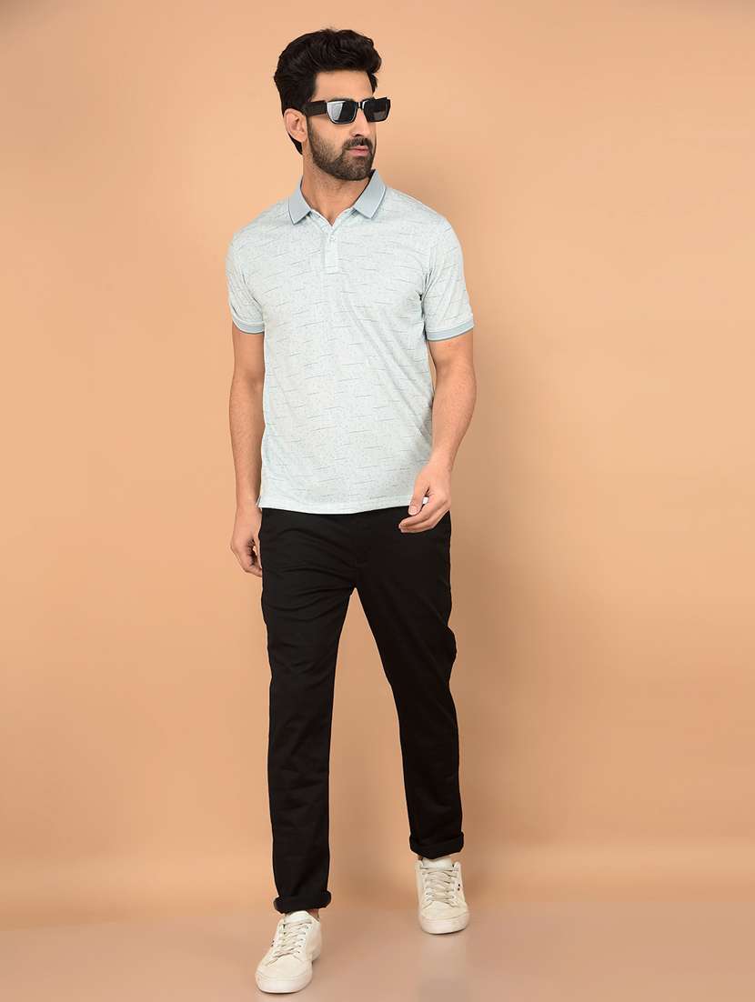 men solid mid rise chinos - 21732696 - Standard Image - 5