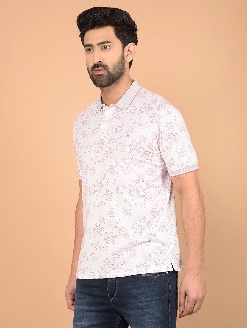 men short sleeves printed polo t-shirt - 21732707 - Zoom Image - 0
