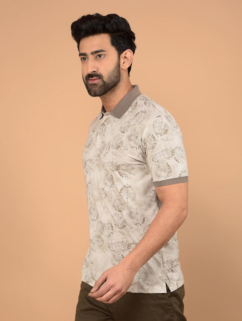 men short sleeves printed polo t-shirt - 21732716 - Zoom Image - 0