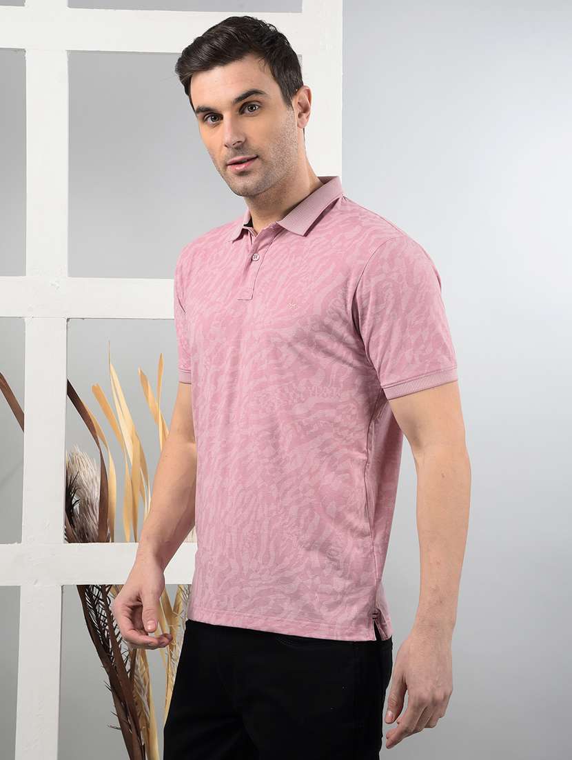 men short sleeves self design polo t-shirt