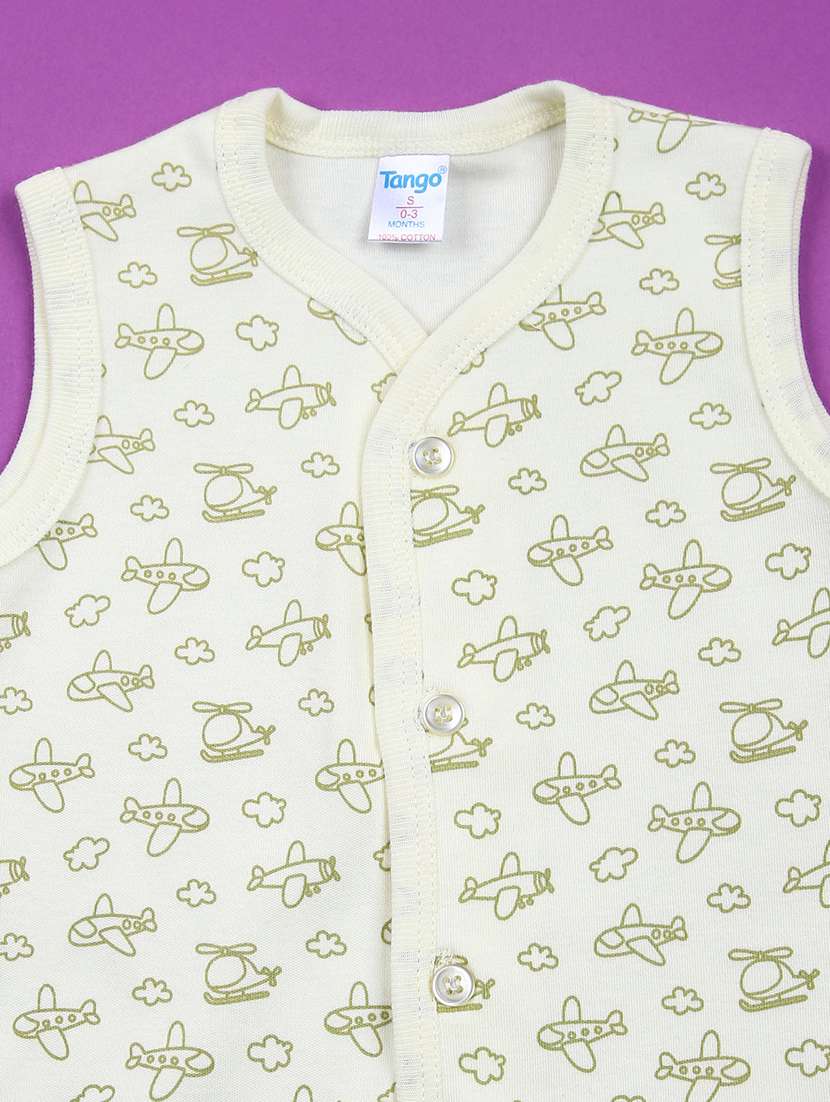 kids pack of 3 printed sleeveless t-shirt - 21733426 -  Standard Image - 3