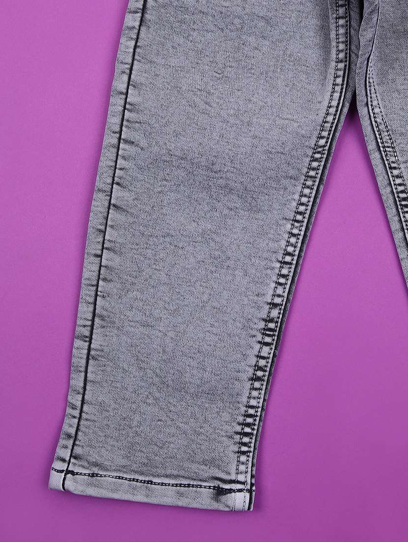 boys solid mid rise slim fit jean - 21733463 -  Standard Image - 3