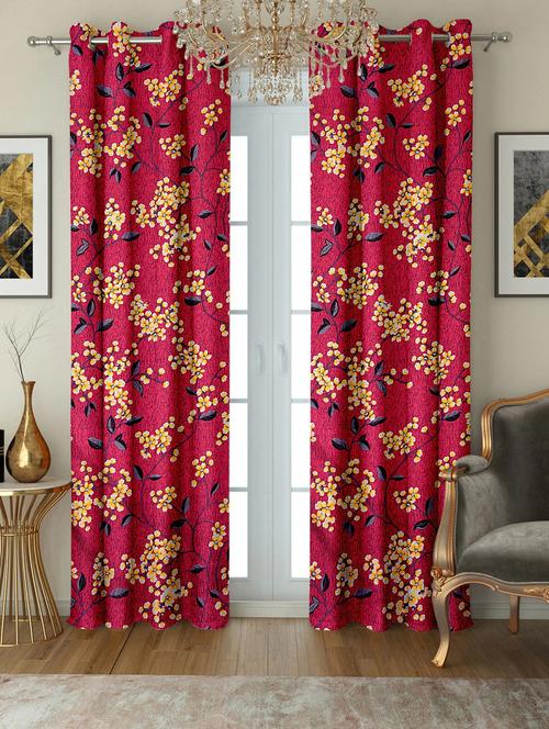 stylish and attractive printed curtains - set of 2 - 21733855 - Standard Image - 0