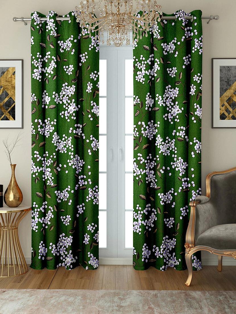 stylish and attractive floral printed curtains - set of 2 - 21733868 - Zoom Image - 0