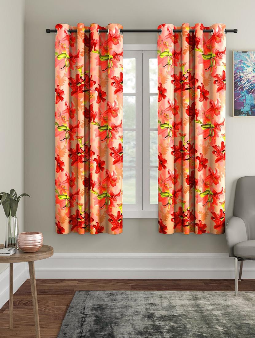 stylish and attractive printed curtains - set of 2 - 21733917 - Zoom Image - 0