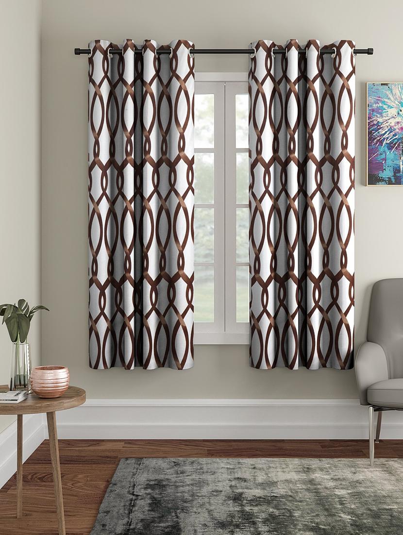 stylish and attractive printed curtains - set of 2 - 21733922 -  Zoom Image - 0
