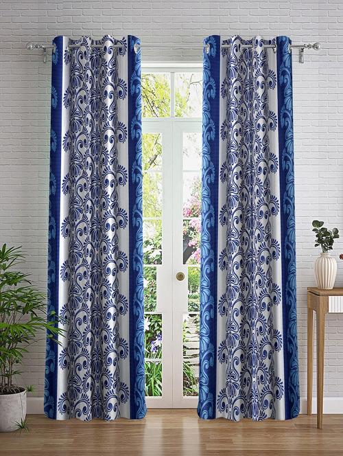 stylish and attractive printed curtains - set of 2 - 21733991 - Standard Image - 0