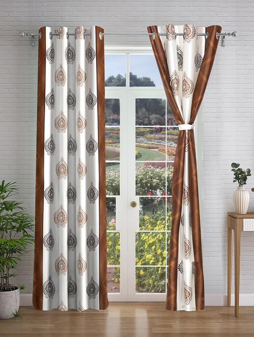 stylish and attractive printed curtains - set of 2 - 21733996 -  Standard Image - 0
