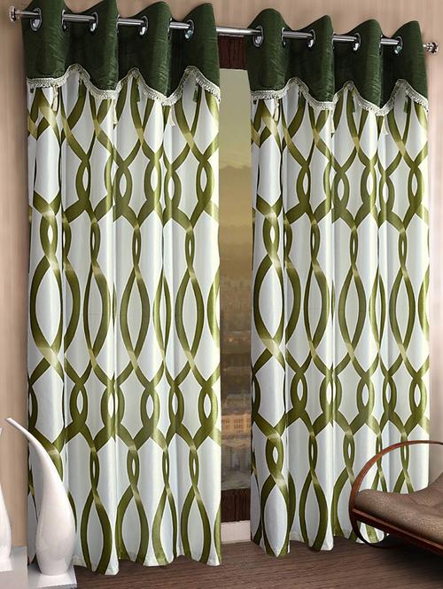 stylish and attractive printed curtains - set of 2 - 21734009 - Standard Image - 0