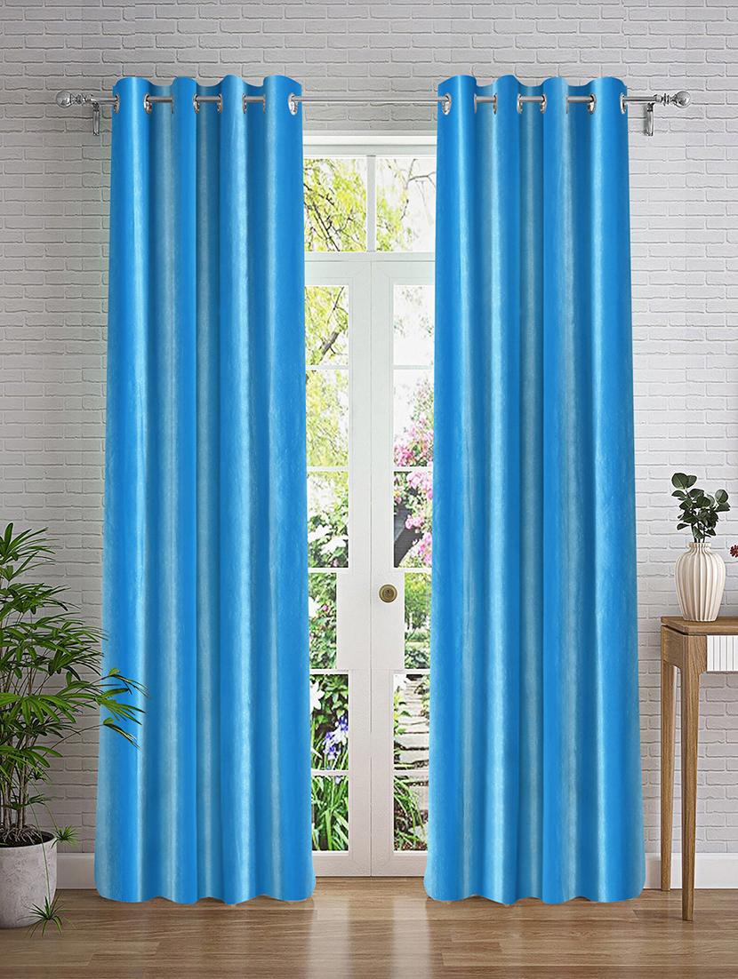 stylish and attractive self design curtains - set of 2 - 21734295 -  Zoom Image - 0