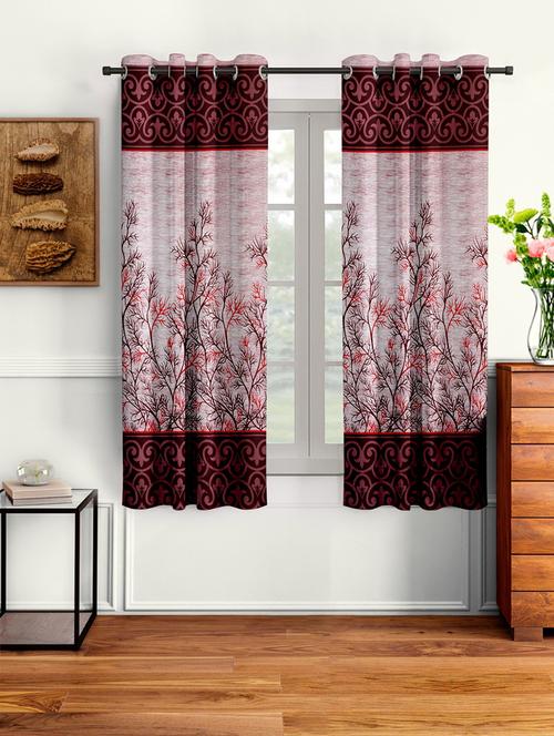 stylish and attractive printed curtains - set of 2 - 21734498 - Standard Image - 0