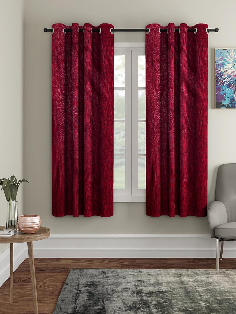 stylish and attractive self design curtains - set of 2 - 21734539 - Zoom Image - 0