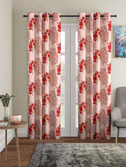 stylish and attractive printed curtains - set of 2 - 21734631 - Standard Image - 0