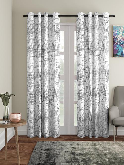 stylish and attractive printed curtains - set of 2 - 21734650 -  Standard Image - 0