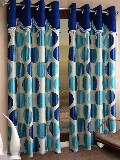 stylish and attractive geometric curtains - set of 2 - 21734731 - Standard Image - 0