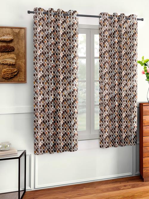 stylish and attractive printed curtains - set of 2 - 21734937 -  Standard Image - 0