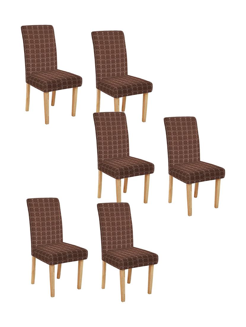 cortina chair cover slipcover stylish soft elastic chair protector pack of 6 - 21737075 - Zoom Image - 0