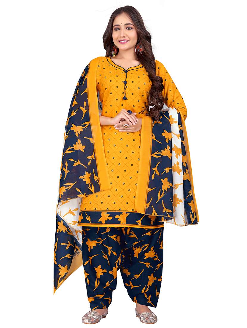 women plus size printed kurta salwar set with dupatta