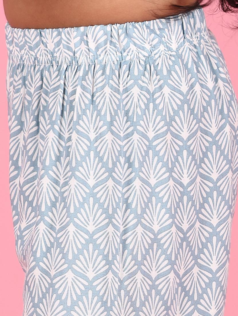 girls printed mid rise palazzo - 21737775 - Standard Image - 5