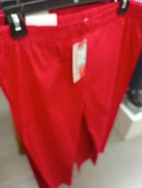 fuchsia cotton lycra tapered pant - 21737788 -  Standard Image - 0