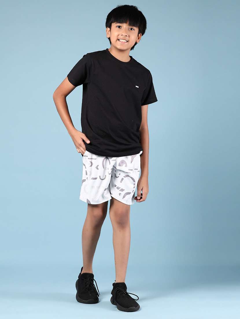 boys white printed mid rise shorts  - 21737809 -  Standard Image - 5
