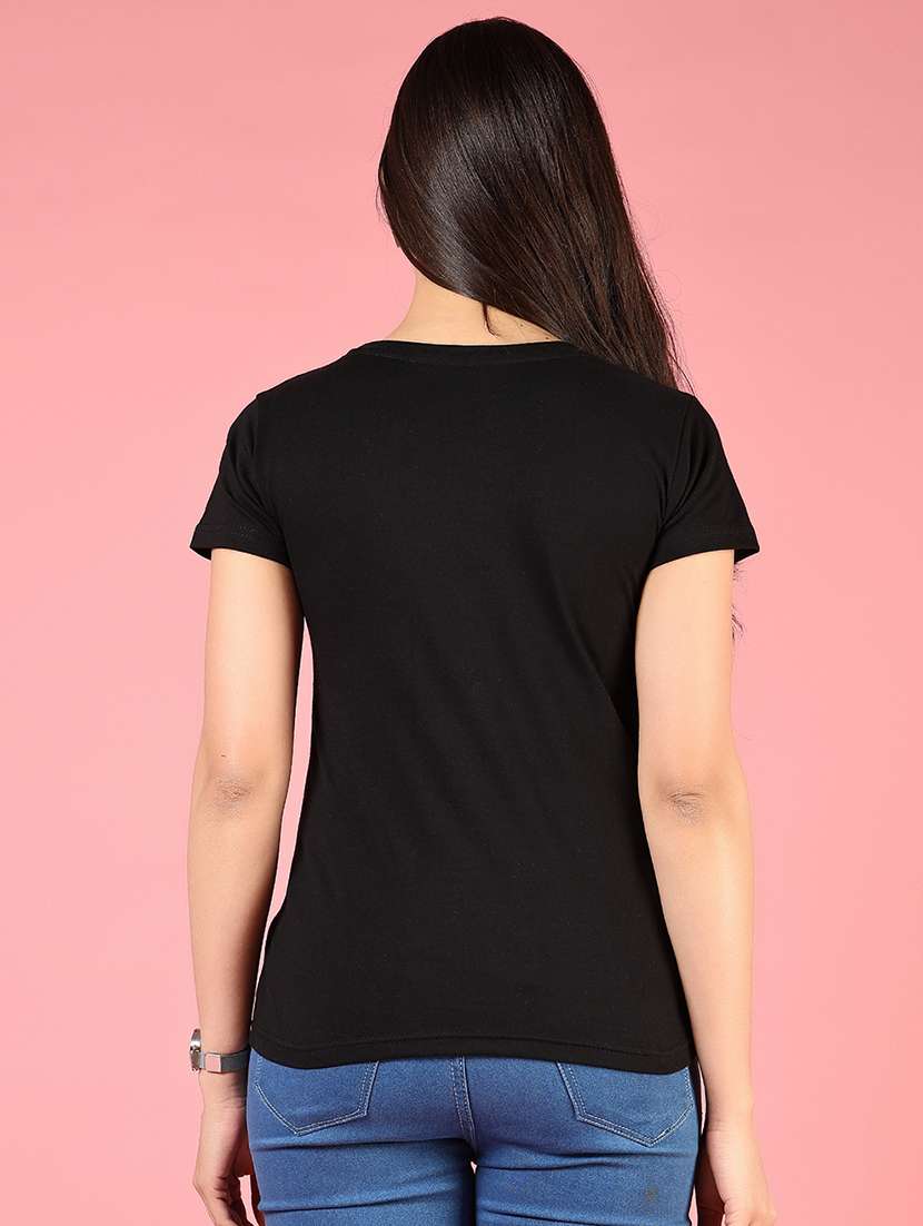 women front print short sleeve t-shirt - 21737841 - Standard Image - 3