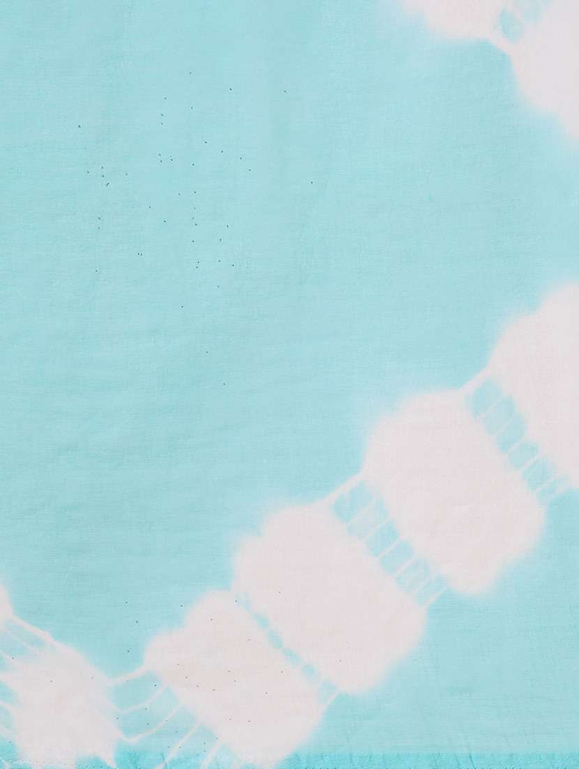 globus women pink round neck floral embroidered straight kurta with pant & tie-die dupatta workwear set - 21738595 -  Standard Image - 5